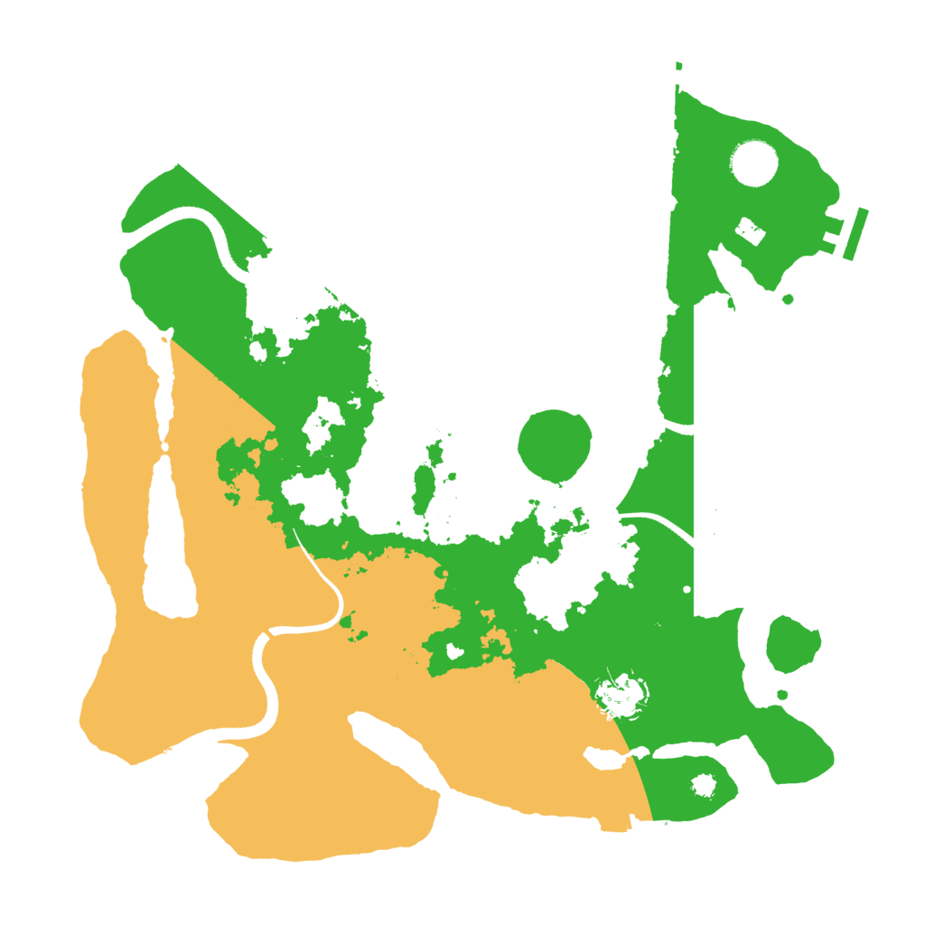 Biome Rust Map: Procedural Map, Size: 3500, Seed: 2026982384