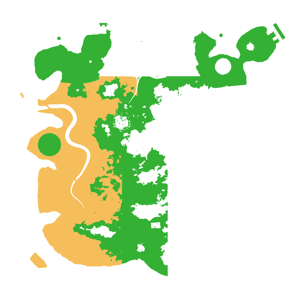 Biome Rust Map: Procedural Map, Size: 3500, Seed: 77552687