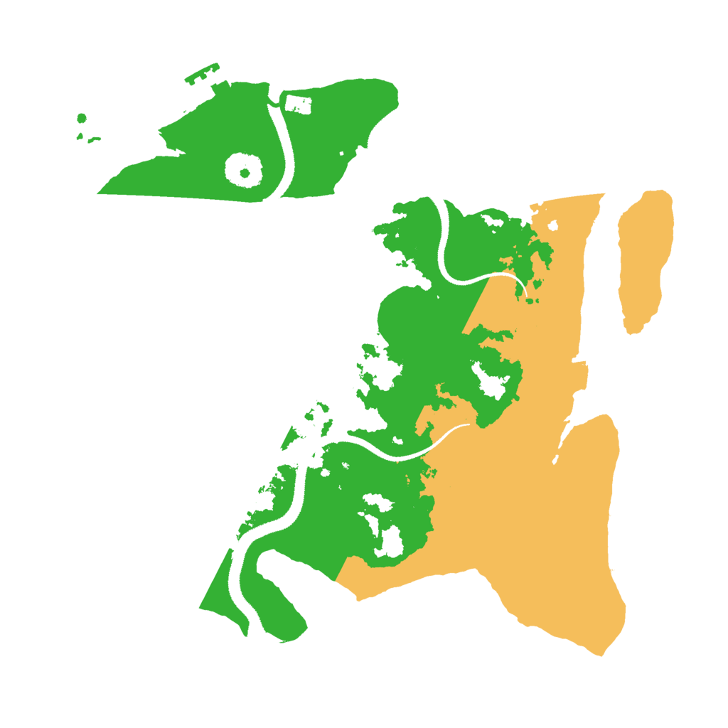 Biome Rust Map: Procedural Map, Size: 3000, Seed: 247258