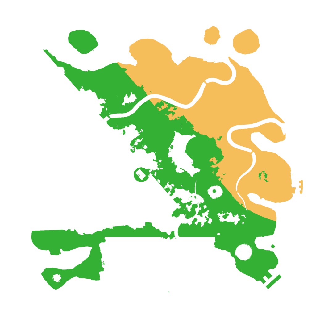 Biome Rust Map: Procedural Map, Size: 3500, Seed: 383411469