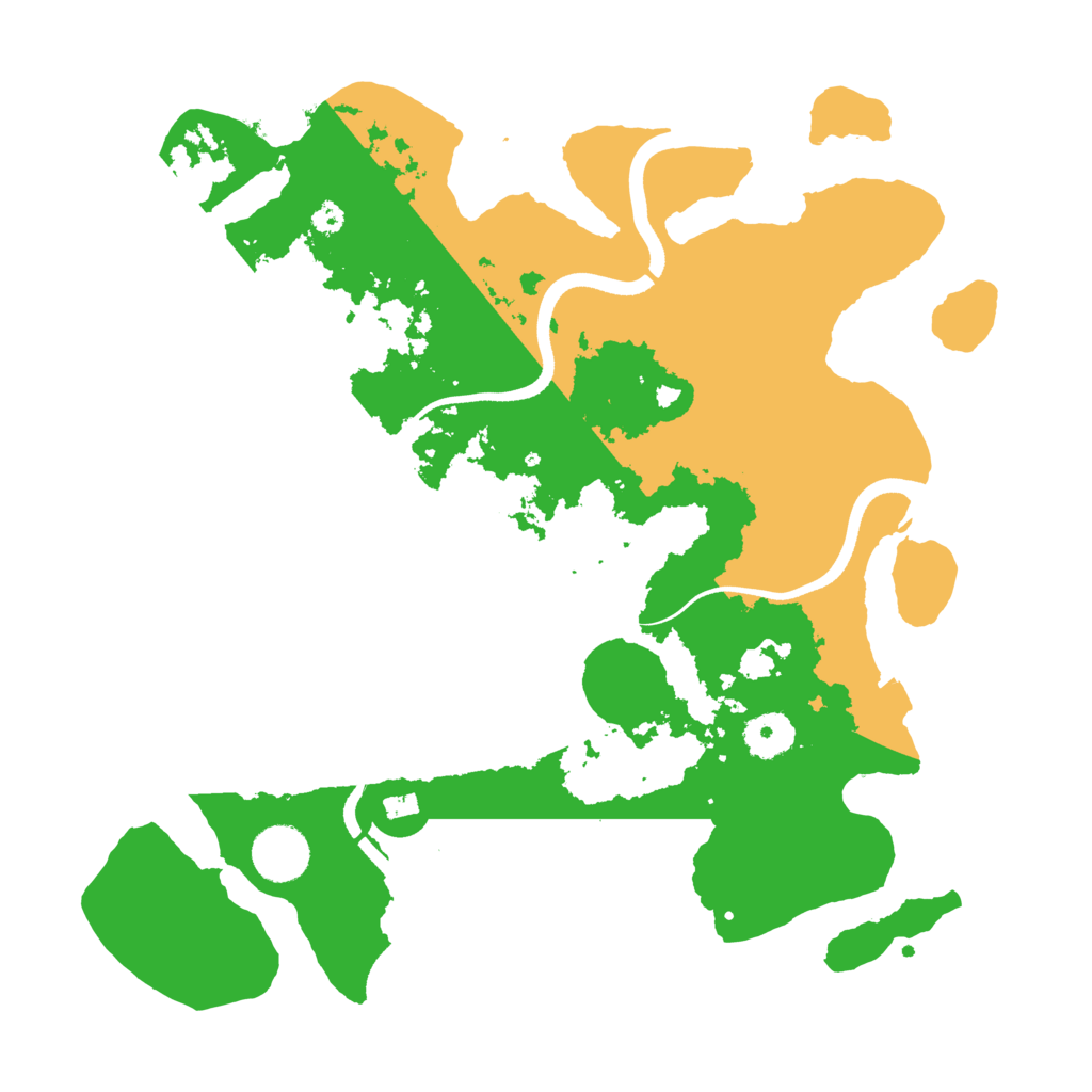 Biome Rust Map: Procedural Map, Size: 3500, Seed: 868253721