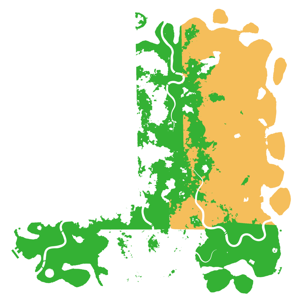 Biome Rust Map: Procedural Map, Size: 6000, Seed: 4215