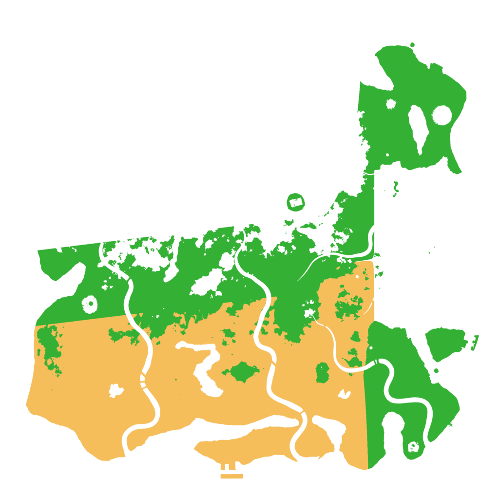 Biome Rust Map: Procedural Map, Size: 4500, Seed: 2342423