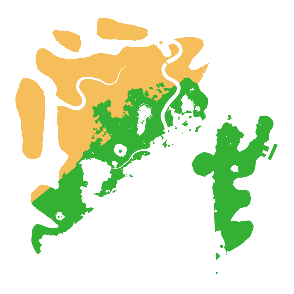 Biome Rust Map: Procedural Map, Size: 3500, Seed: 688241