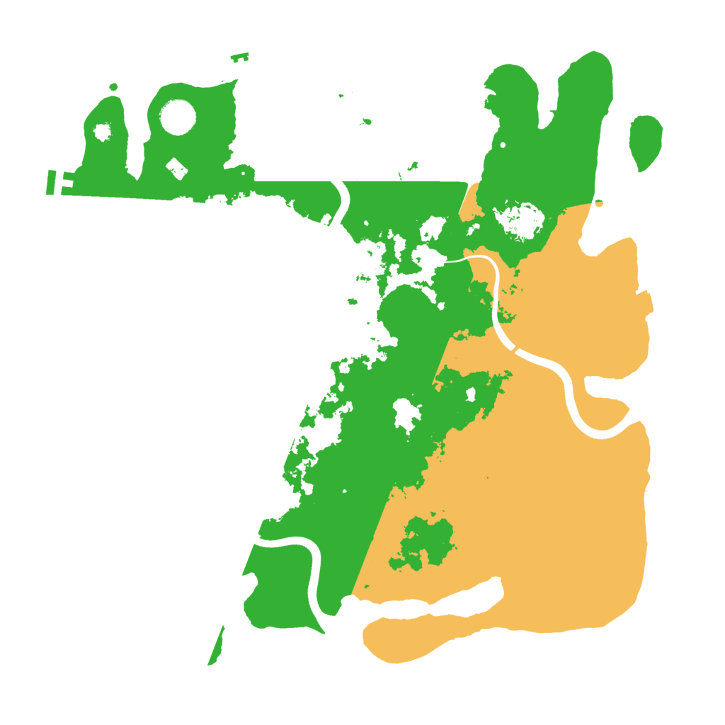 Biome Rust Map: Procedural Map, Size: 3700, Seed: 198764951