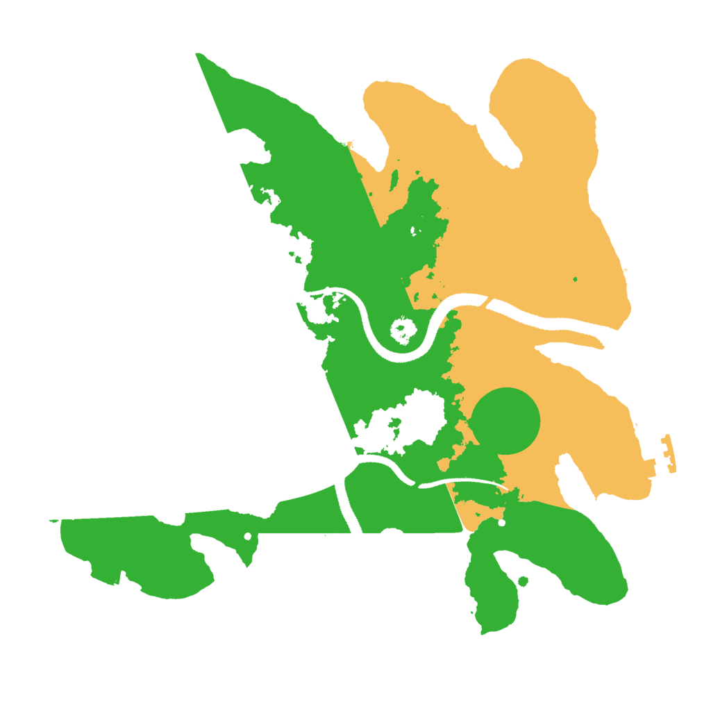 Biome Rust Map: Procedural Map, Size: 2800, Seed: 200950