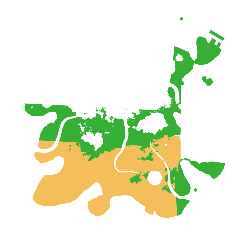 Biome Rust Map: Procedural Map, Size: 3000, Seed: 250977112