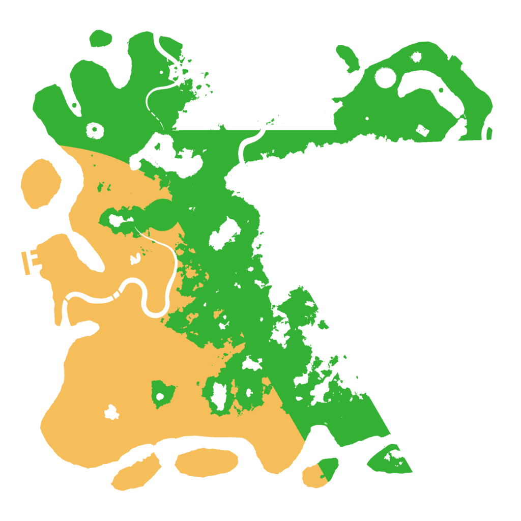 Biome Rust Map: Procedural Map, Size: 4500, Seed: 1318760907