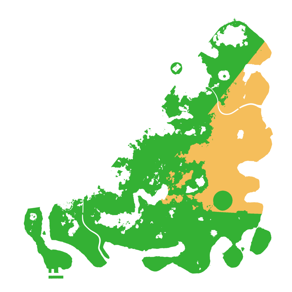 Biome Rust Map: Procedural Map, Size: 4000, Seed: 5558888