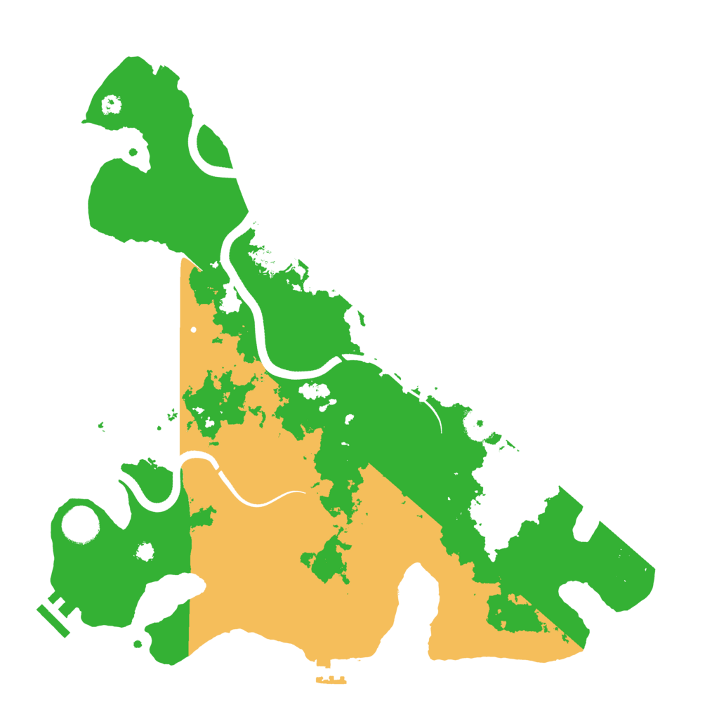 Biome Rust Map: Procedural Map, Size: 3600, Seed: 76428934