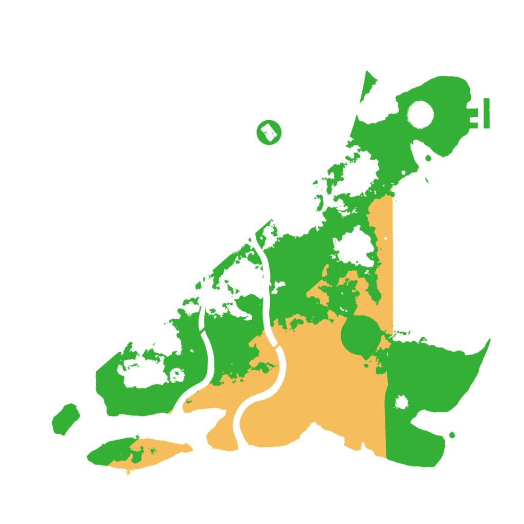 Biome Rust Map: Procedural Map, Size: 3500, Seed: 4492816