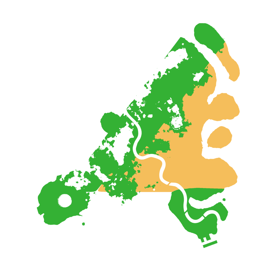 Biome Rust Map: Procedural Map, Size: 3500, Seed: 51170711