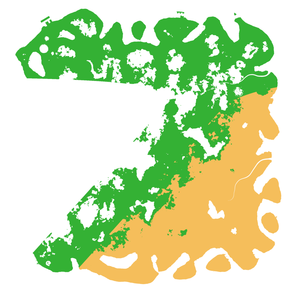 Biome Rust Map: Procedural Map, Size: 6000, Seed: 434795
