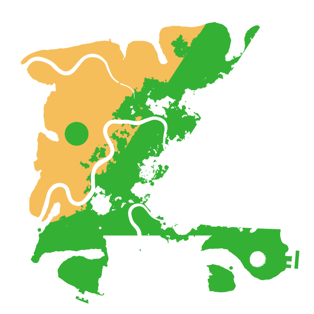 Biome Rust Map: Procedural Map, Size: 3500, Seed: 300721