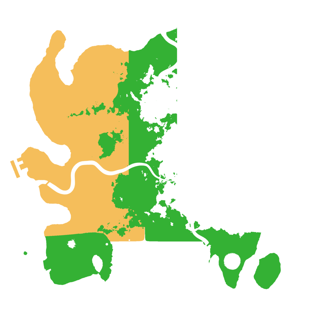 Biome Rust Map: Procedural Map, Size: 3600, Seed: 1808853367