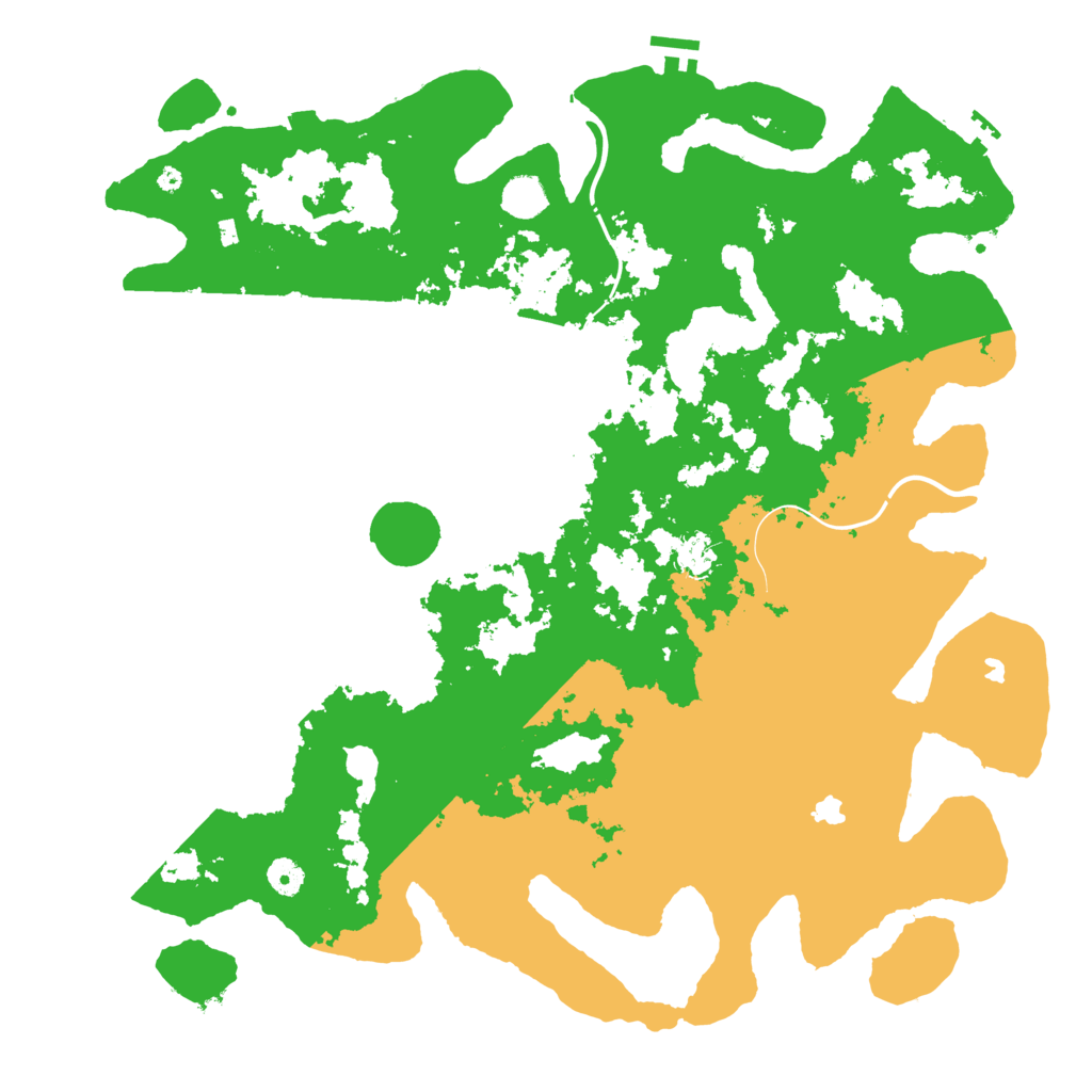 Biome Rust Map: Procedural Map, Size: 4500, Seed: 478526