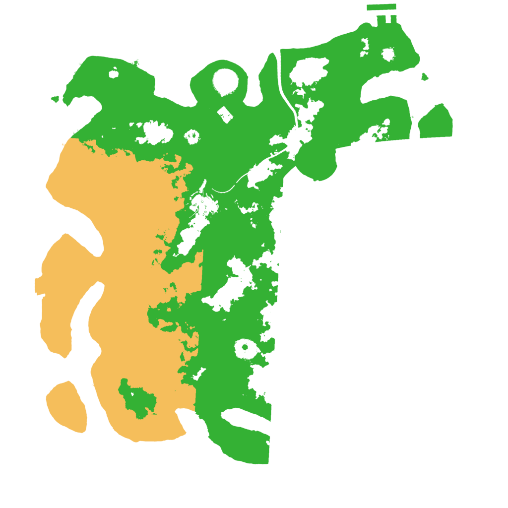 Biome Rust Map: Procedural Map, Size: 3500, Seed: 72453480