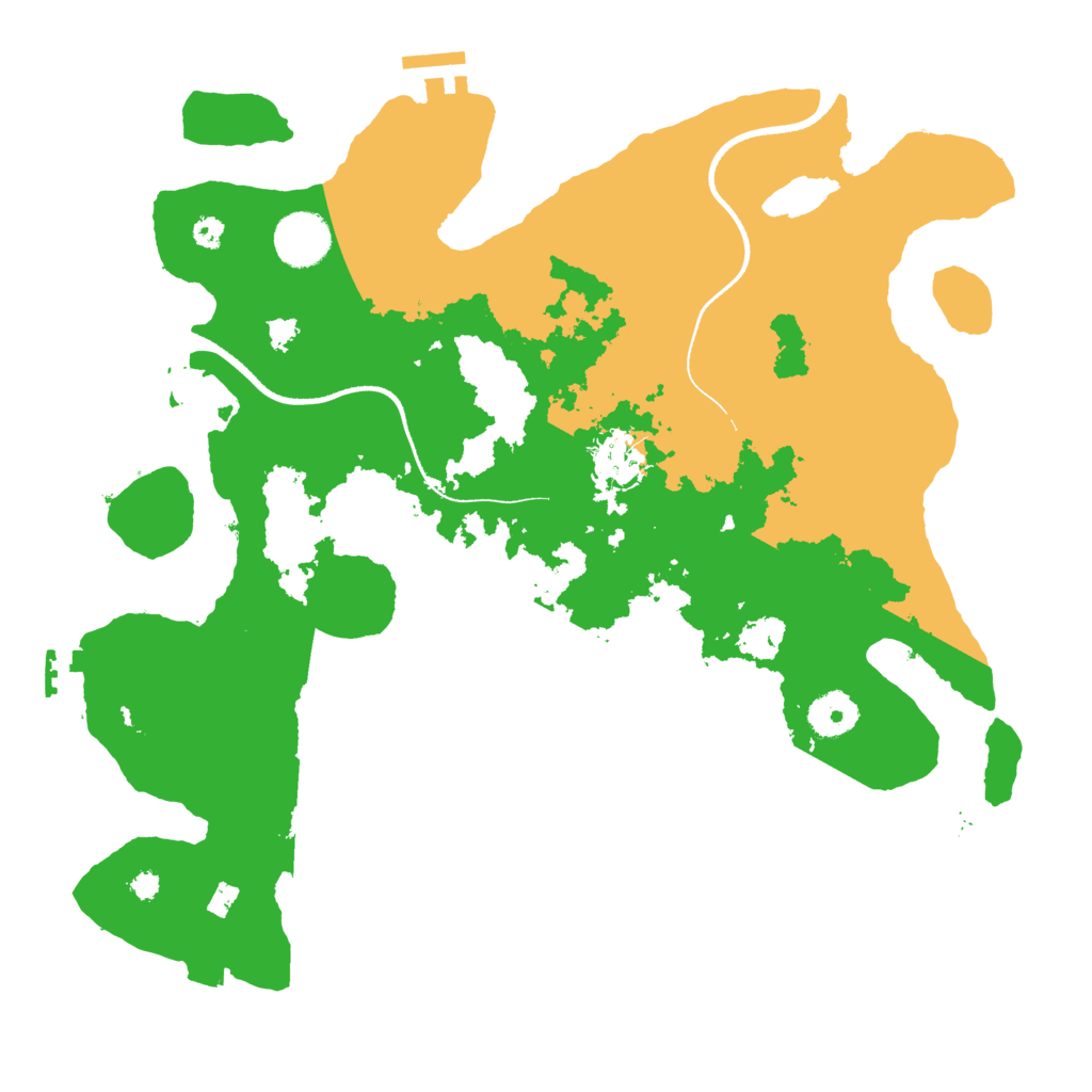 Biome Rust Map: Procedural Map, Size: 3500, Seed: 841641