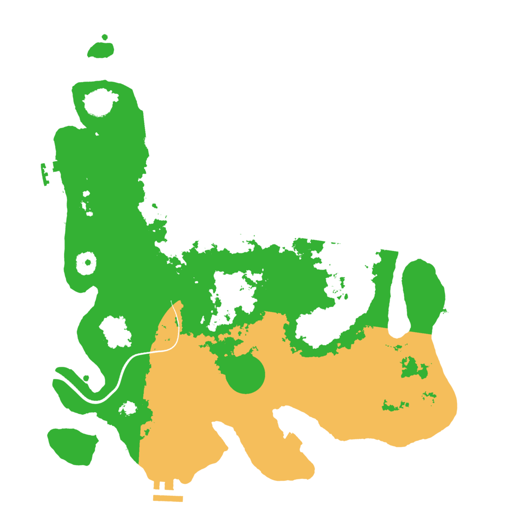 Biome Rust Map: Procedural Map, Size: 3500, Seed: 95911212