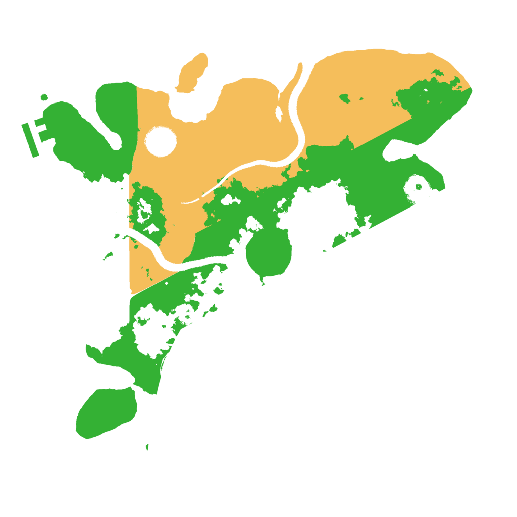 Biome Rust Map: Procedural Map, Size: 3000, Seed: 9992208