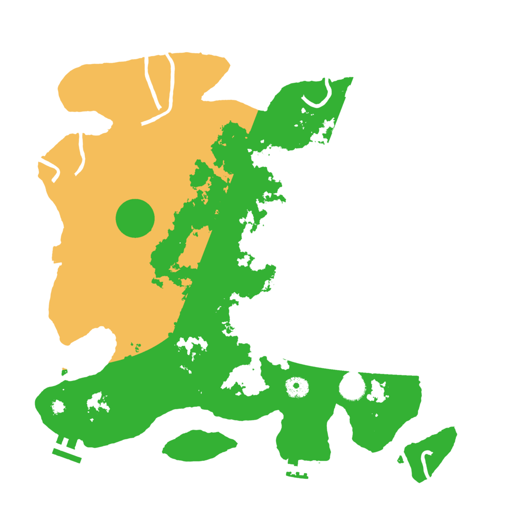 Biome Rust Map: Procedural Map, Size: 3500, Seed: 38166264