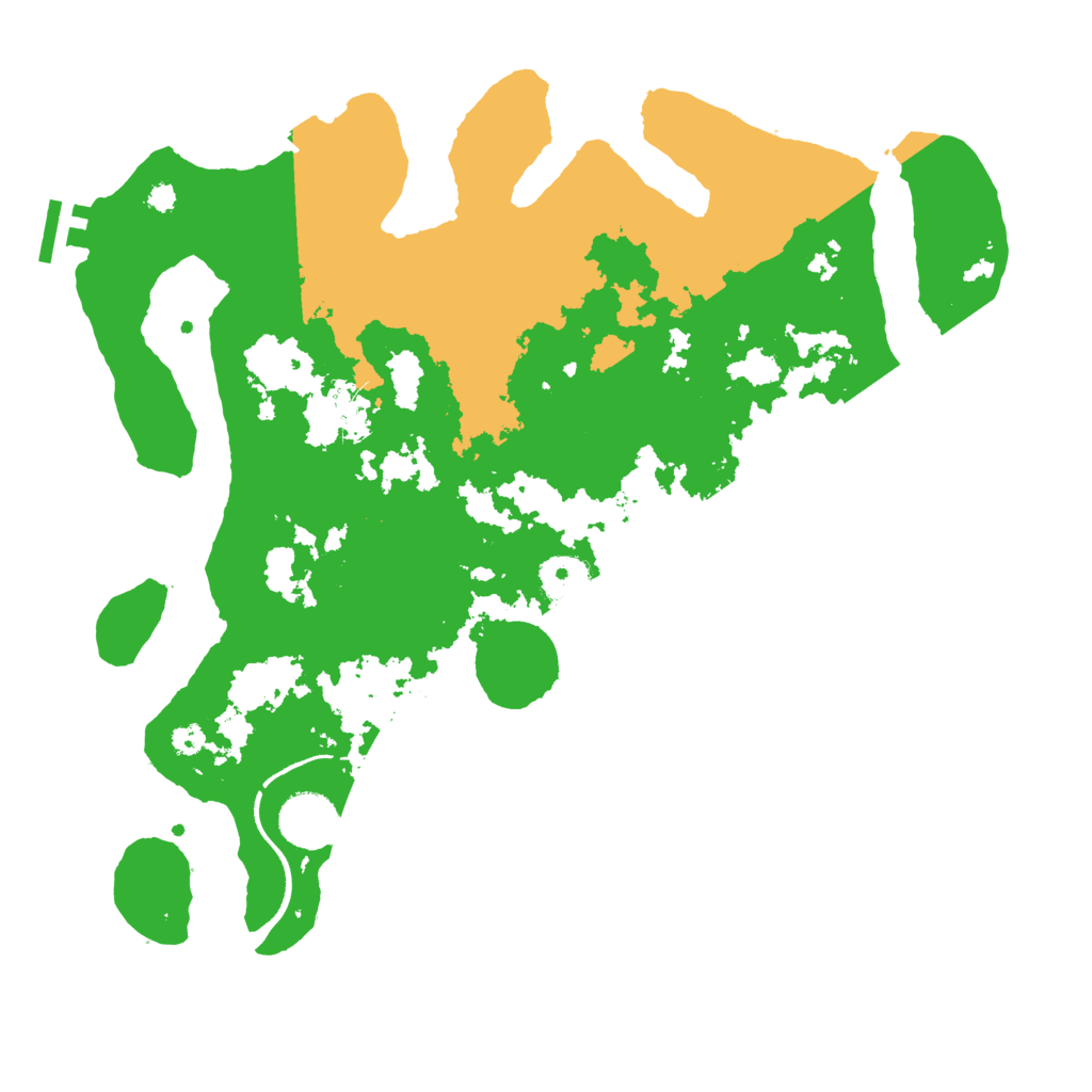 Biome Rust Map: Procedural Map, Size: 3500, Seed: 392667142