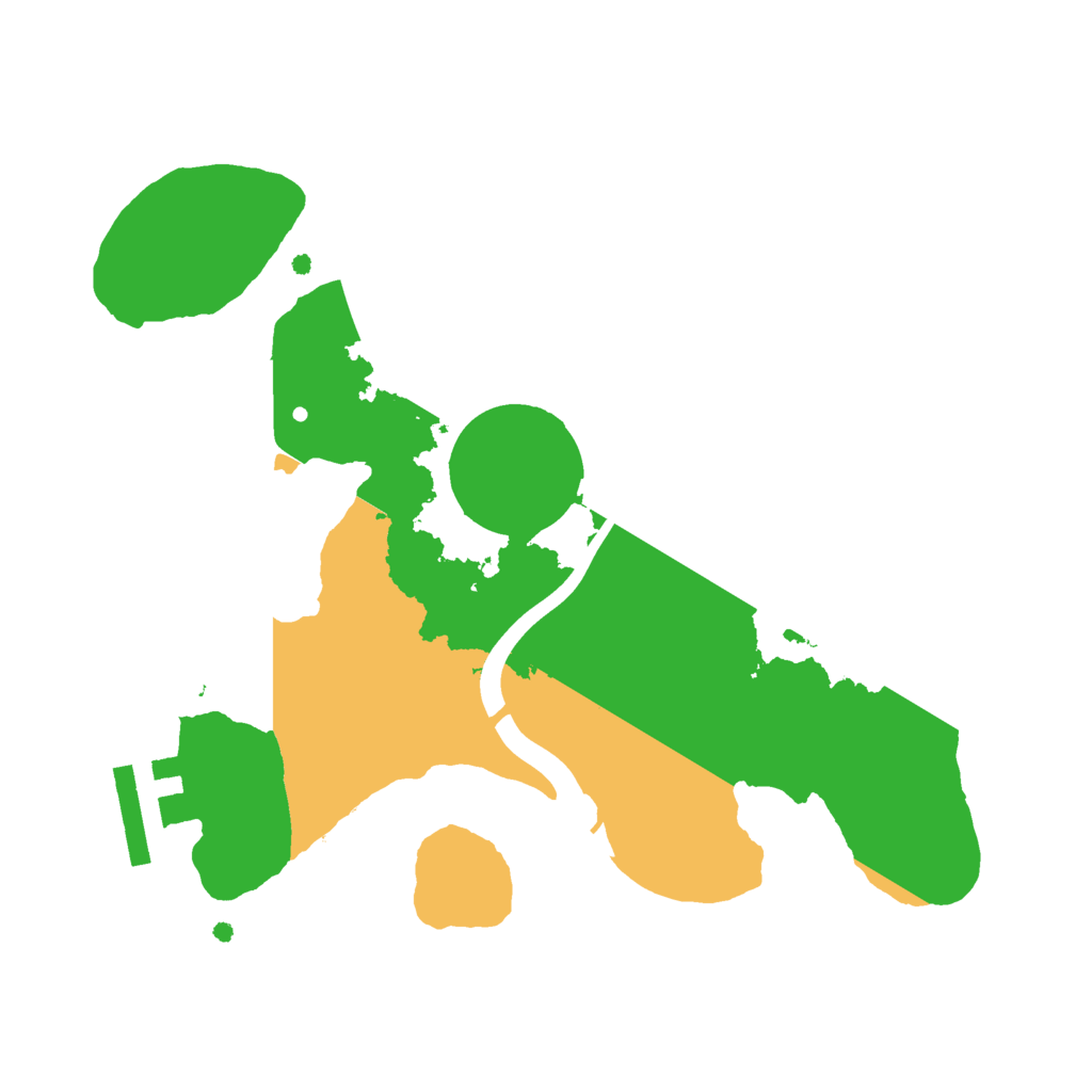 Biome Rust Map: Procedural Map, Size: 2200, Seed: 3674125