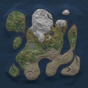 Thumbnail Rust Map: Procedural Map, Size: 2850, Seed: 1, 8 Monuments