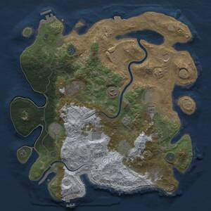 Thumbnail Rust Map: Procedural Map, Size: 3800, Seed: 3800, 19 Monuments