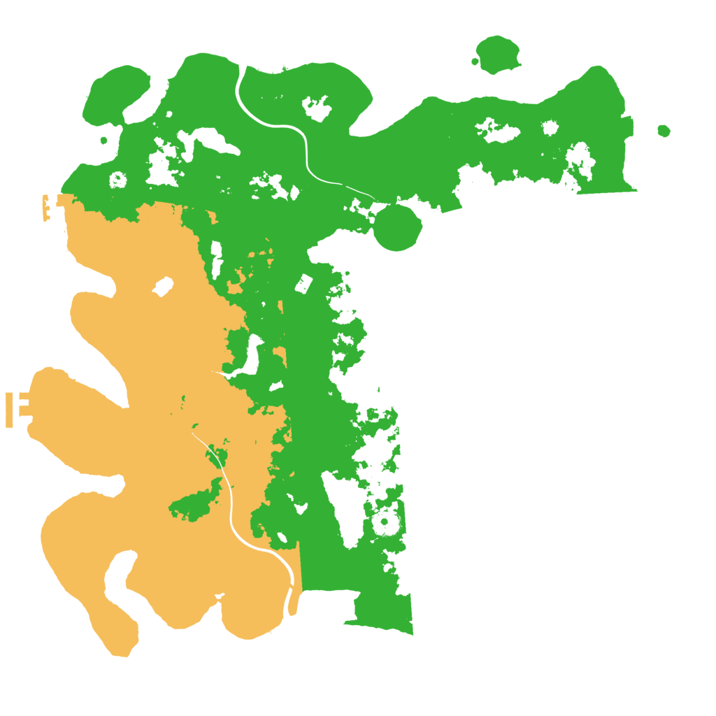 Biome Rust Map: Procedural Map, Size: 4100, Seed: 95807355
