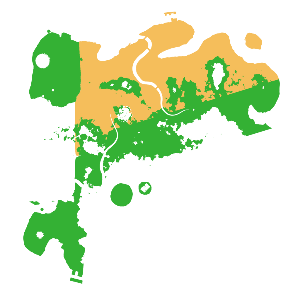 Biome Rust Map: Procedural Map, Size: 3700, Seed: 71026943