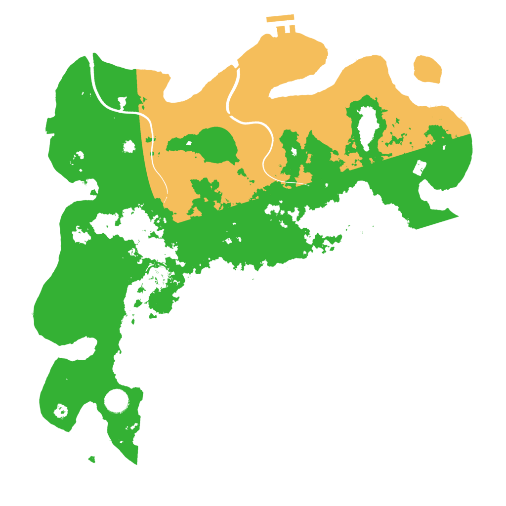 Biome Rust Map: Procedural Map, Size: 3700, Seed: 71026943