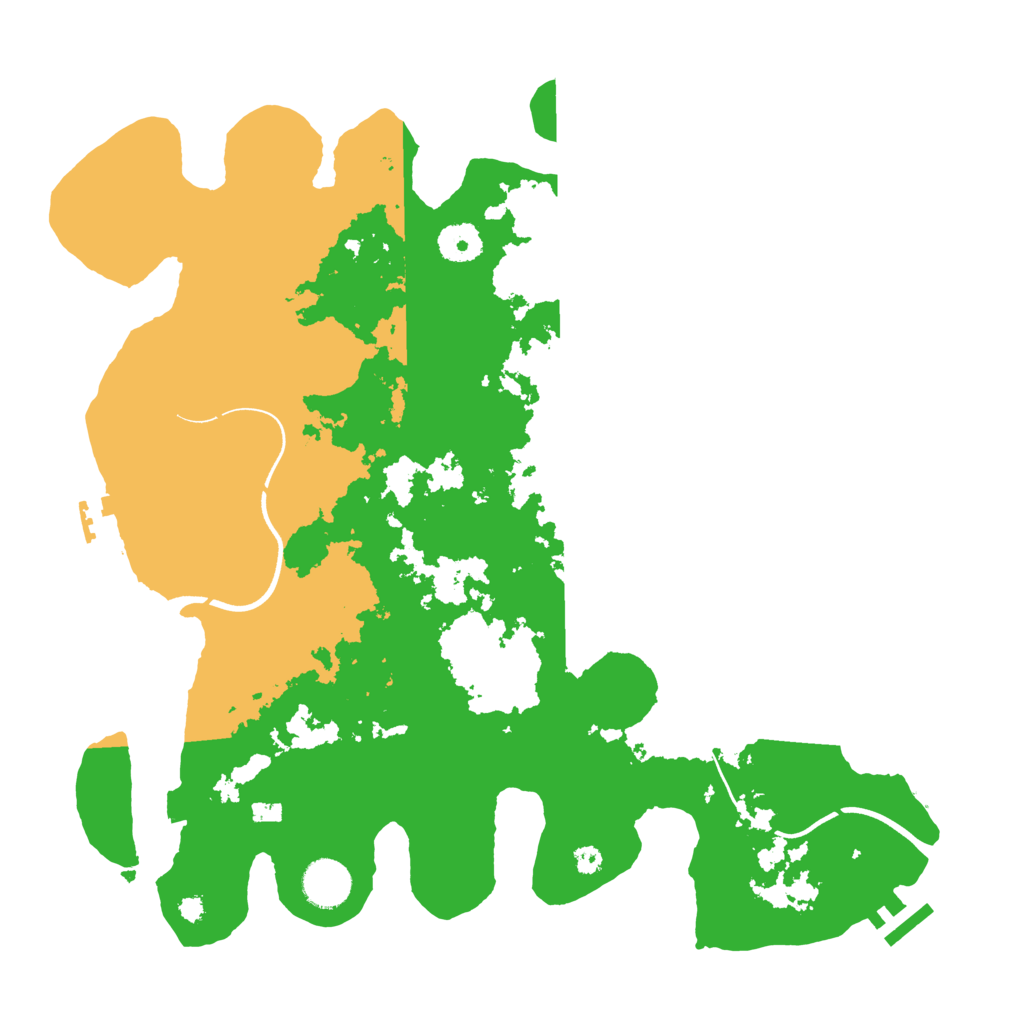 Biome Rust Map: Procedural Map, Size: 3700, Seed: 2126916841