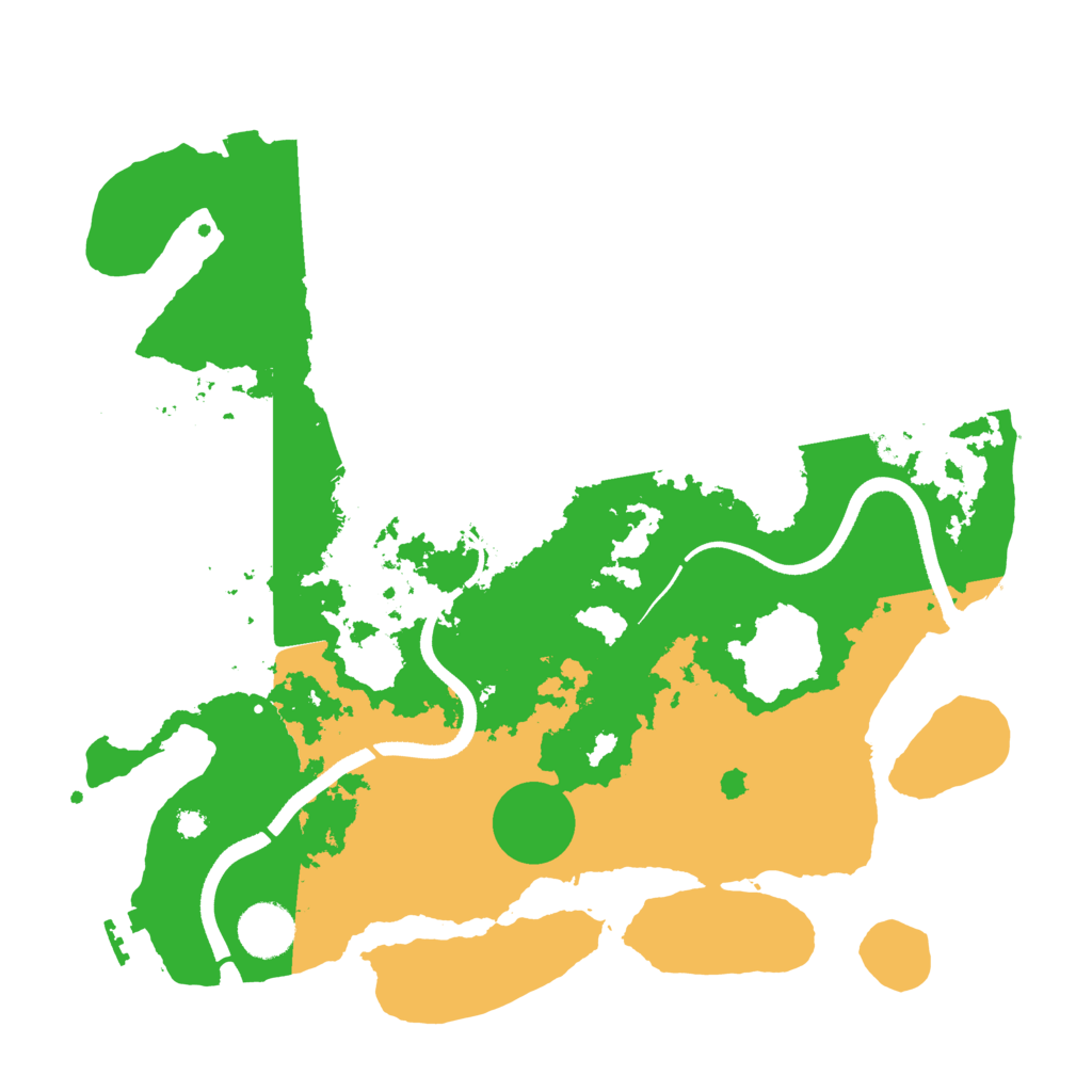 Biome Rust Map: Procedural Map, Size: 3500, Seed: 99123525