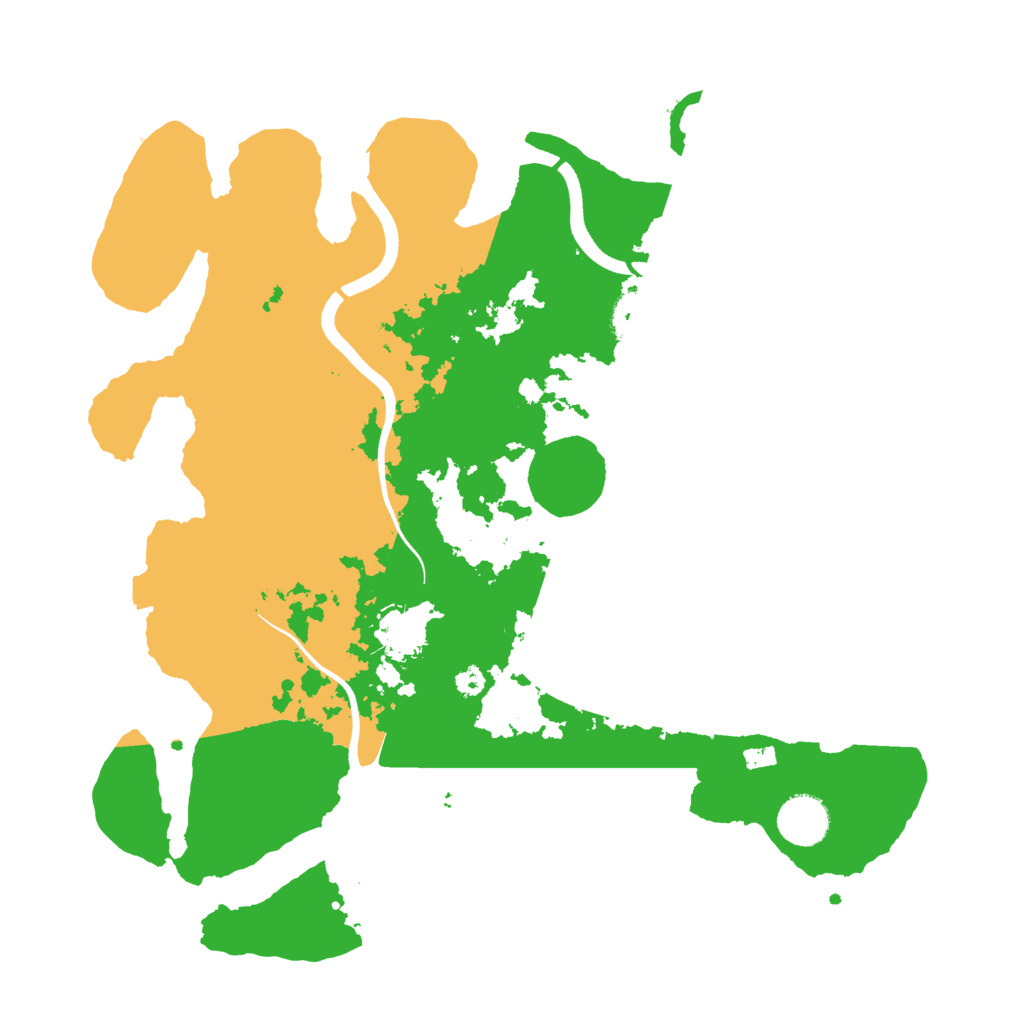 Biome Rust Map: Procedural Map, Size: 3550, Seed: 9411132