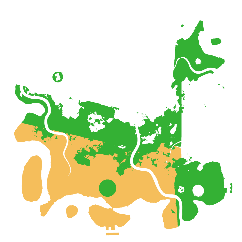 Biome Rust Map: Procedural Map, Size: 3700, Seed: 6548524