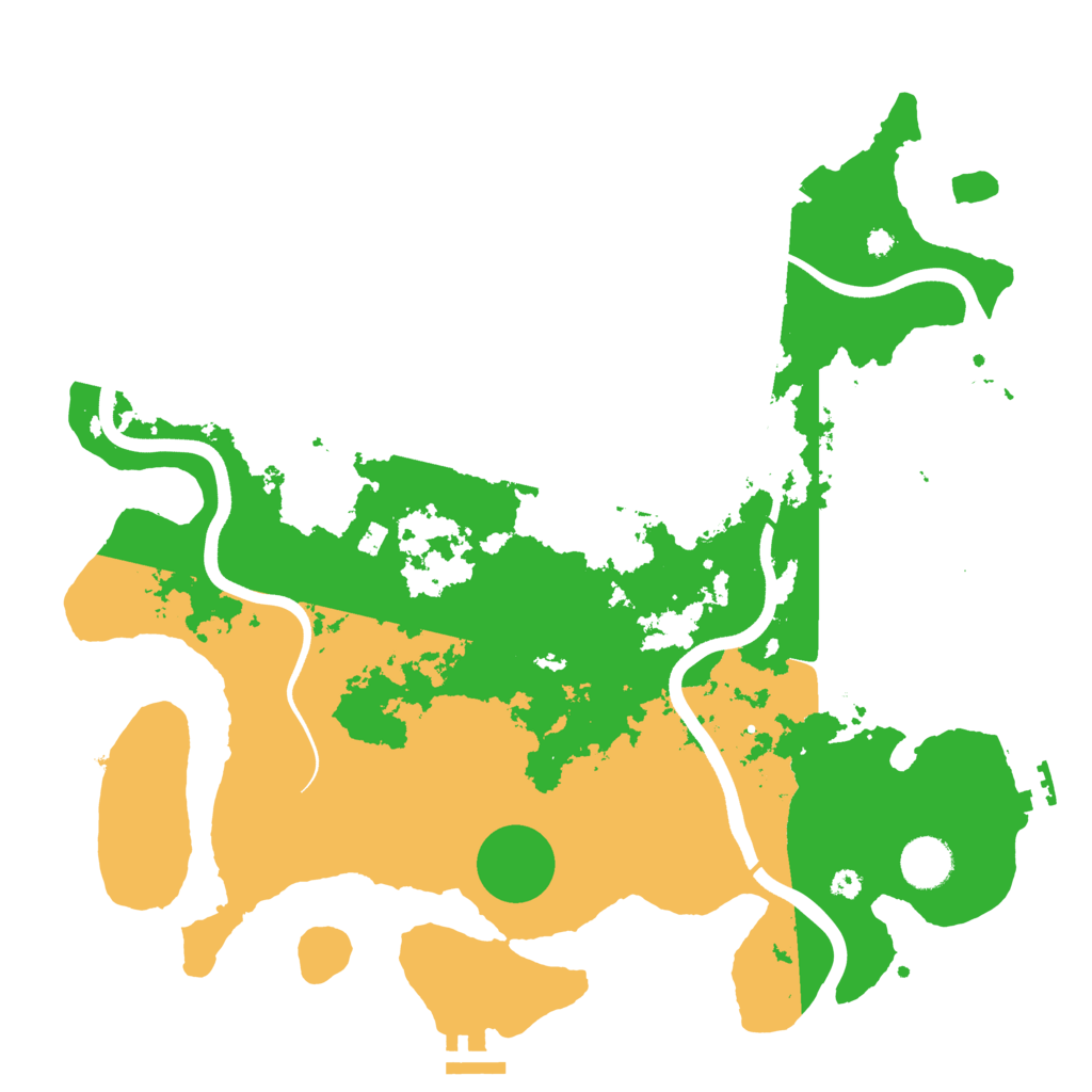 Biome Rust Map: Procedural Map, Size: 3700, Seed: 6548524