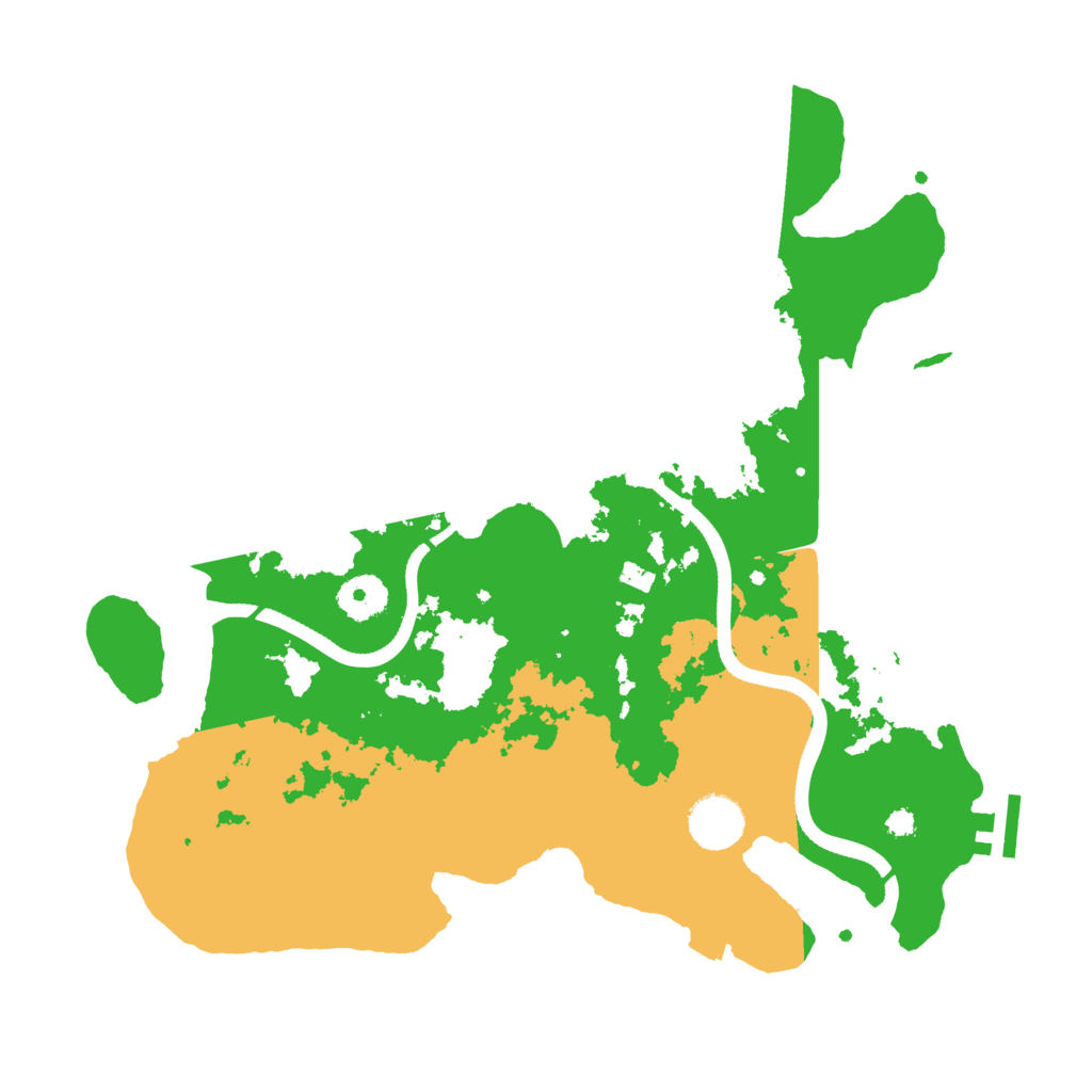 Biome Rust Map: Procedural Map, Size: 3500, Seed: 732192728
