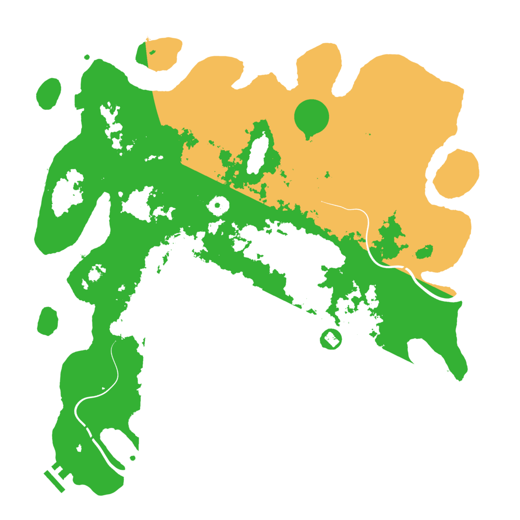 Biome Rust Map: Procedural Map, Size: 3950, Seed: 747490