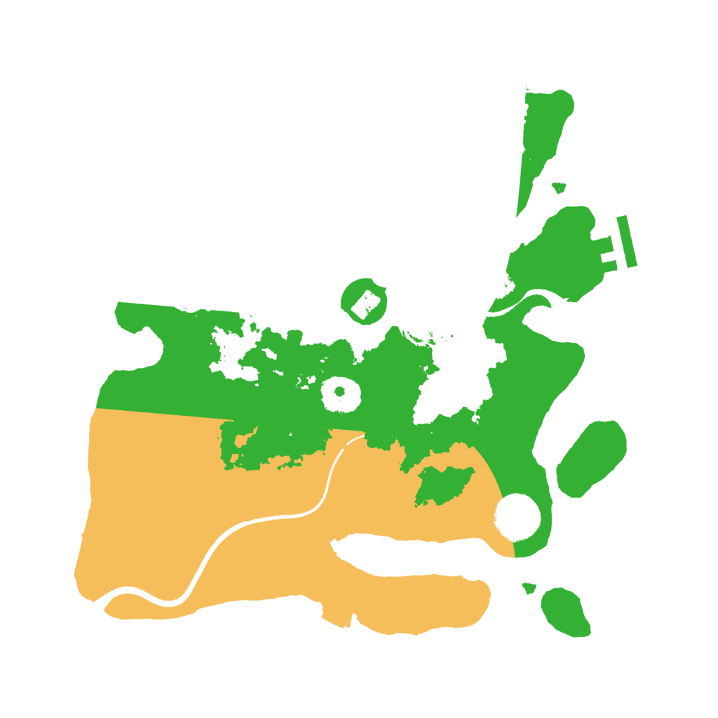 Biome Rust Map: Procedural Map, Size: 2800, Seed: 3053