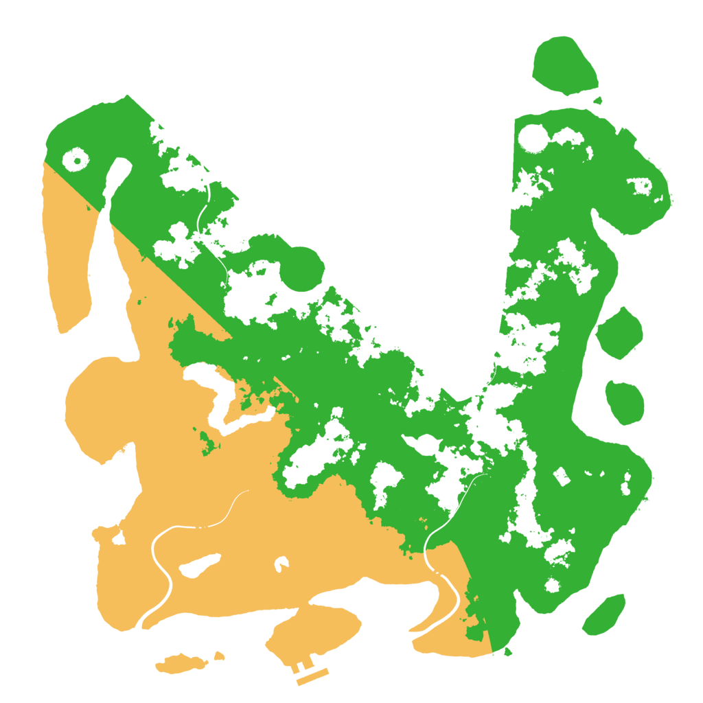 Biome Rust Map: Procedural Map, Size: 4300, Seed: 5784154