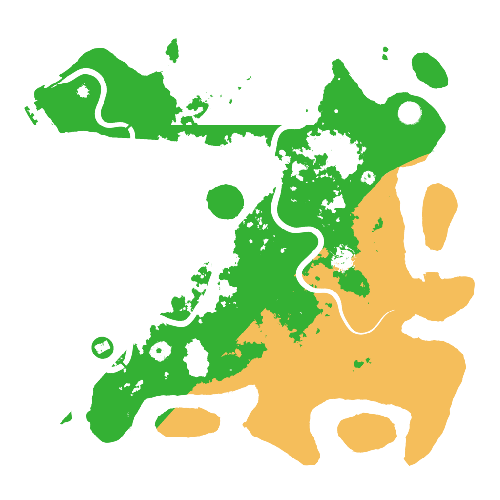 Biome Rust Map: Procedural Map, Size: 3800, Seed: 133007