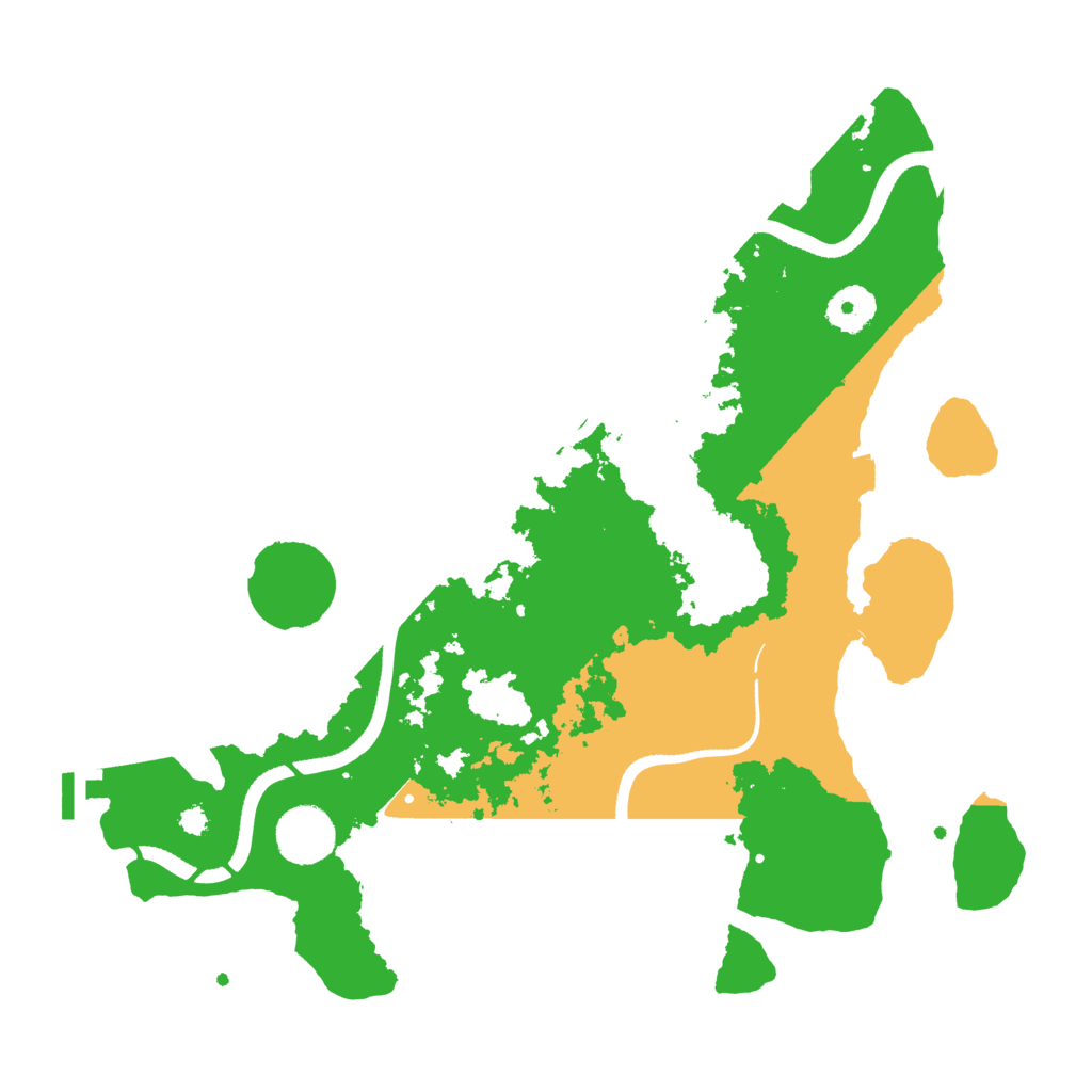 Biome Rust Map: Procedural Map, Size: 3500, Seed: 9701527