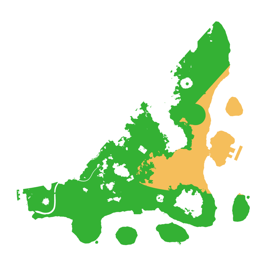 Biome Rust Map: Procedural Map, Size: 3500, Seed: 9701527