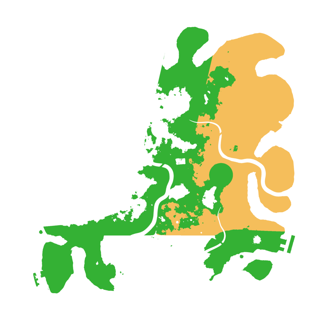Biome Rust Map: Procedural Map, Size: 3500, Seed: 69691169