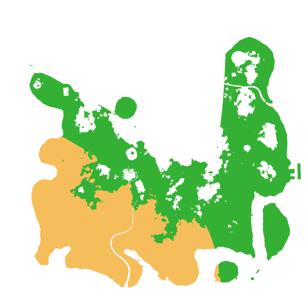 Biome Rust Map: Procedural Map, Size: 3950, Seed: 761068