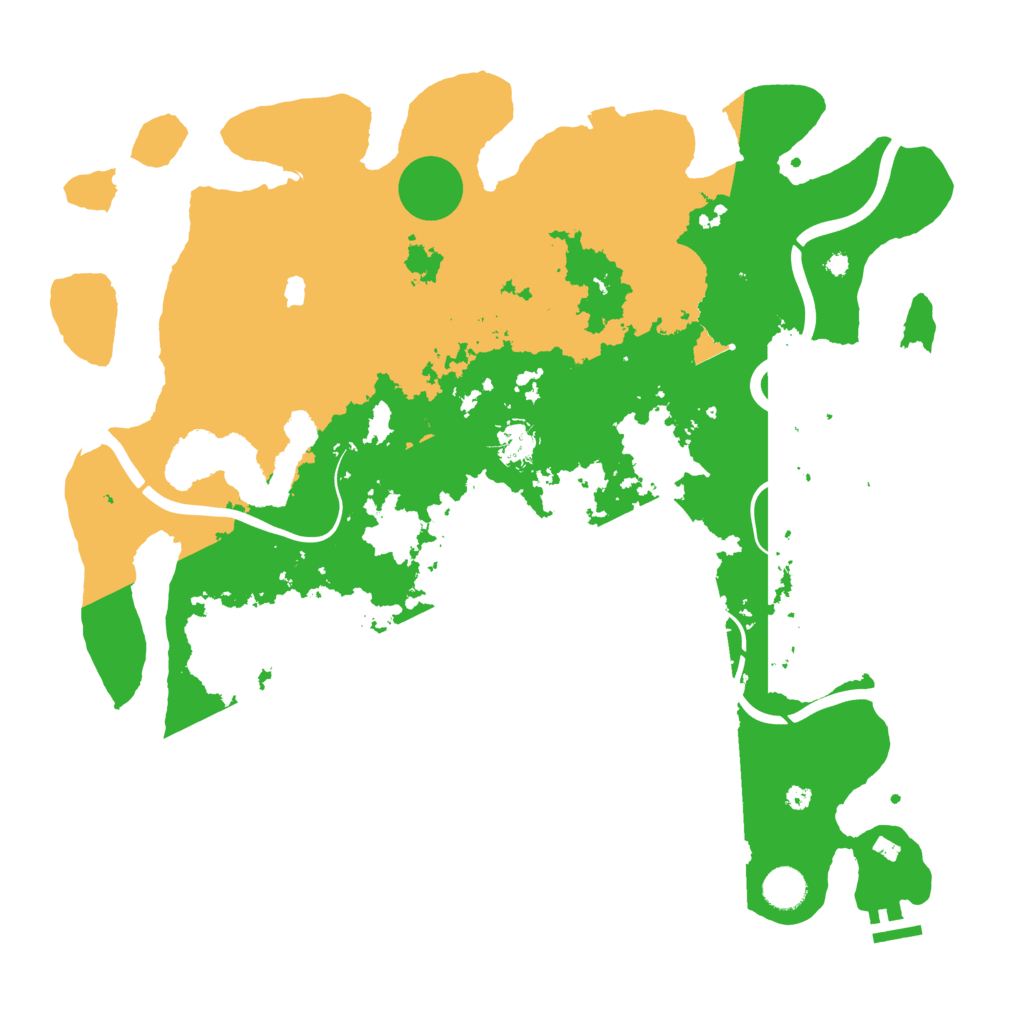 Biome Rust Map: Procedural Map, Size: 4200, Seed: 1008281524