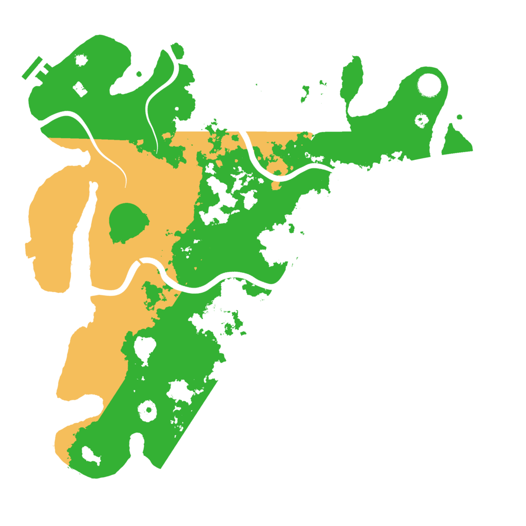 Biome Rust Map: Procedural Map, Size: 3950, Seed: 799475