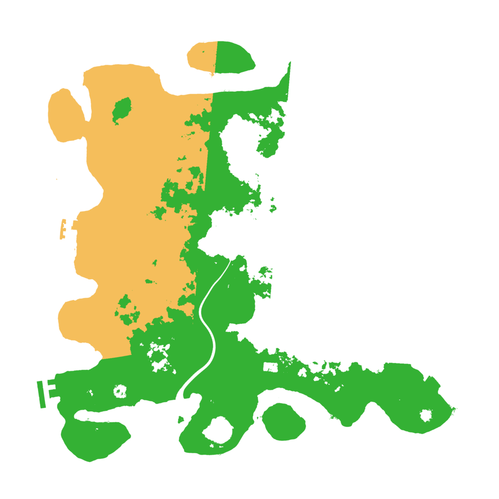 Biome Rust Map: Procedural Map, Size: 3700, Seed: 37655909