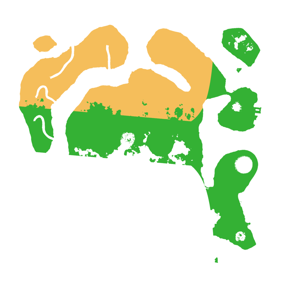 Biome Rust Map: Procedural Map, Size: 3000, Seed: 522567083